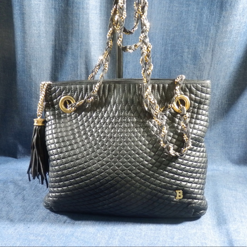 auth Bally vintage chain bag
